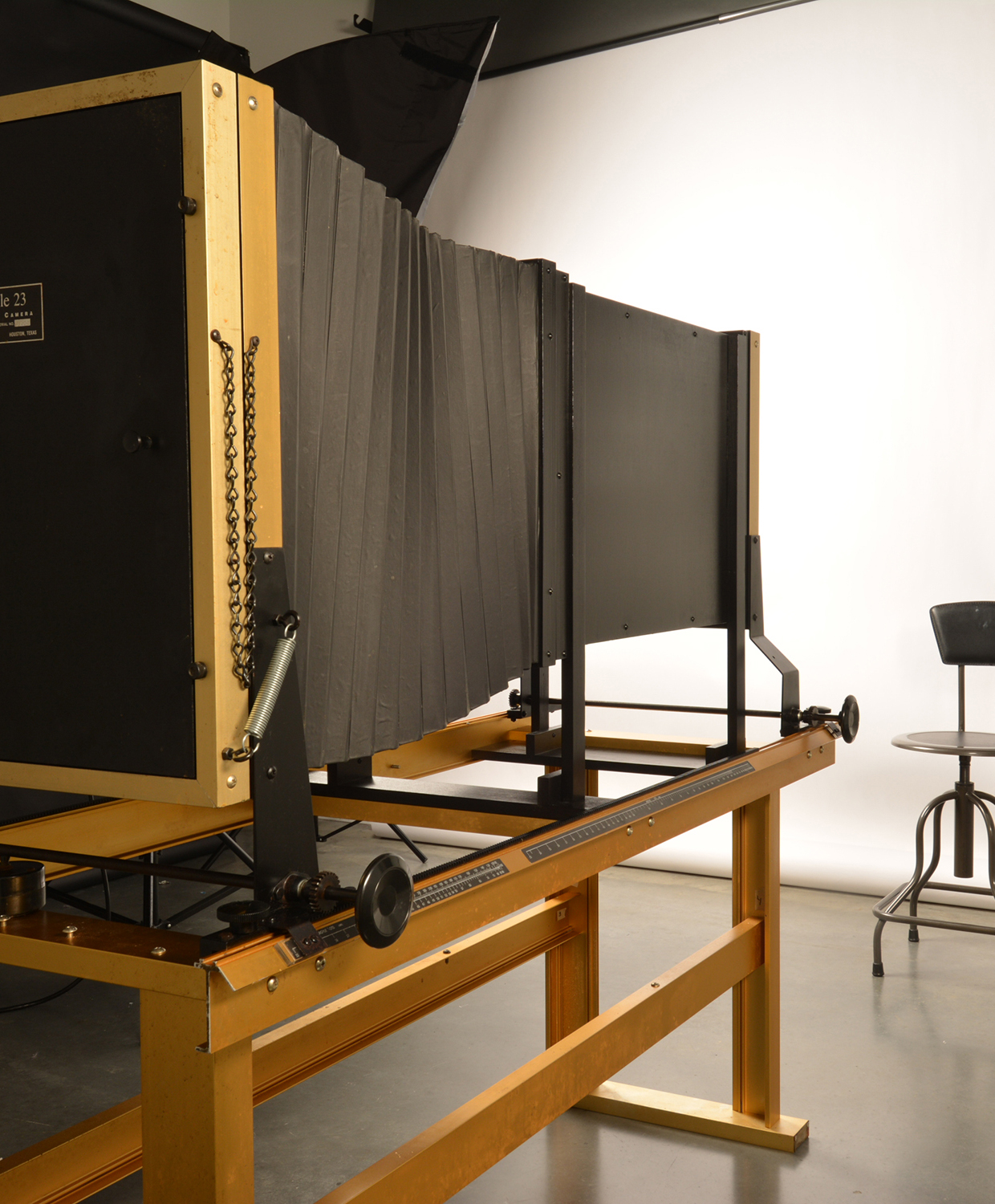 Ultra Large Format View Camera in Lighting Studio
